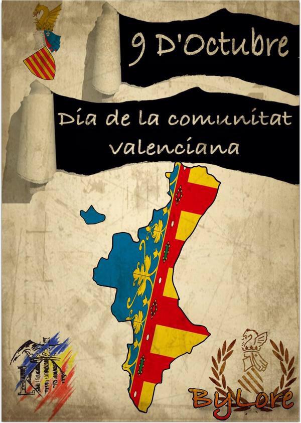 ByLoreVlc's tweet photo. Velencianos de nacimiento y como yo de ❤️ #Feliz9DeOctubre  #RegneDeValencia 1 no es d donde nace sino de donde pase http://t.co/gbcK3ThfFL