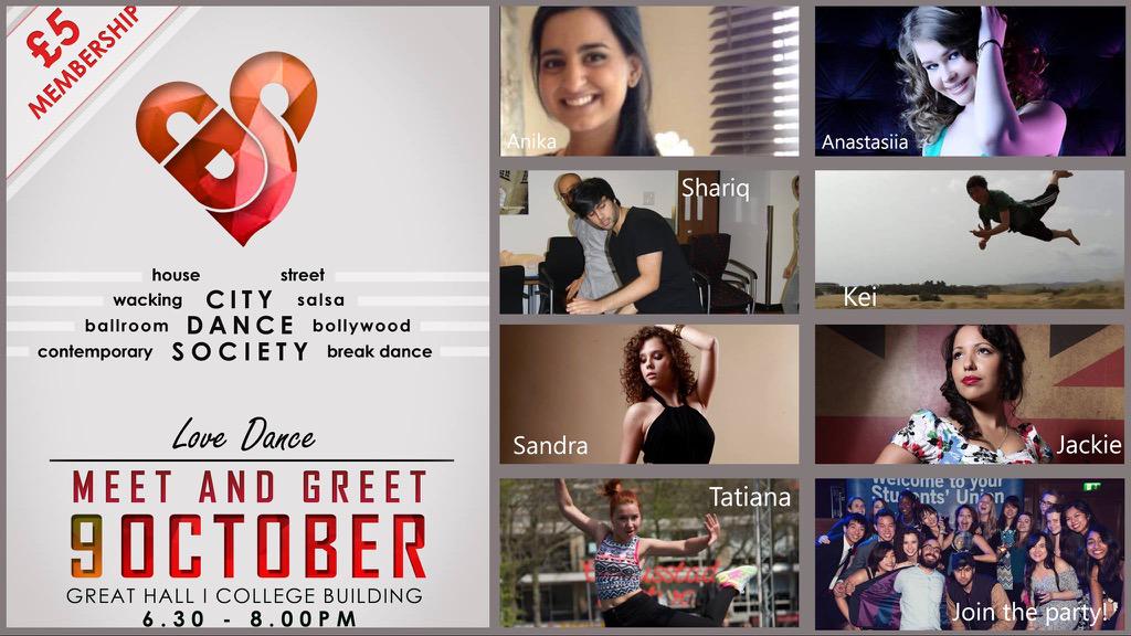 CityDanceSoc's tweet photo. 1st EVENT OF THE YEAR: The Meet and Greet taking place in the Great Hall from 6:30-8pm! See you guys tomorrow! 💃��💃🏾👯 http://t.co/s5GhdWkDm1