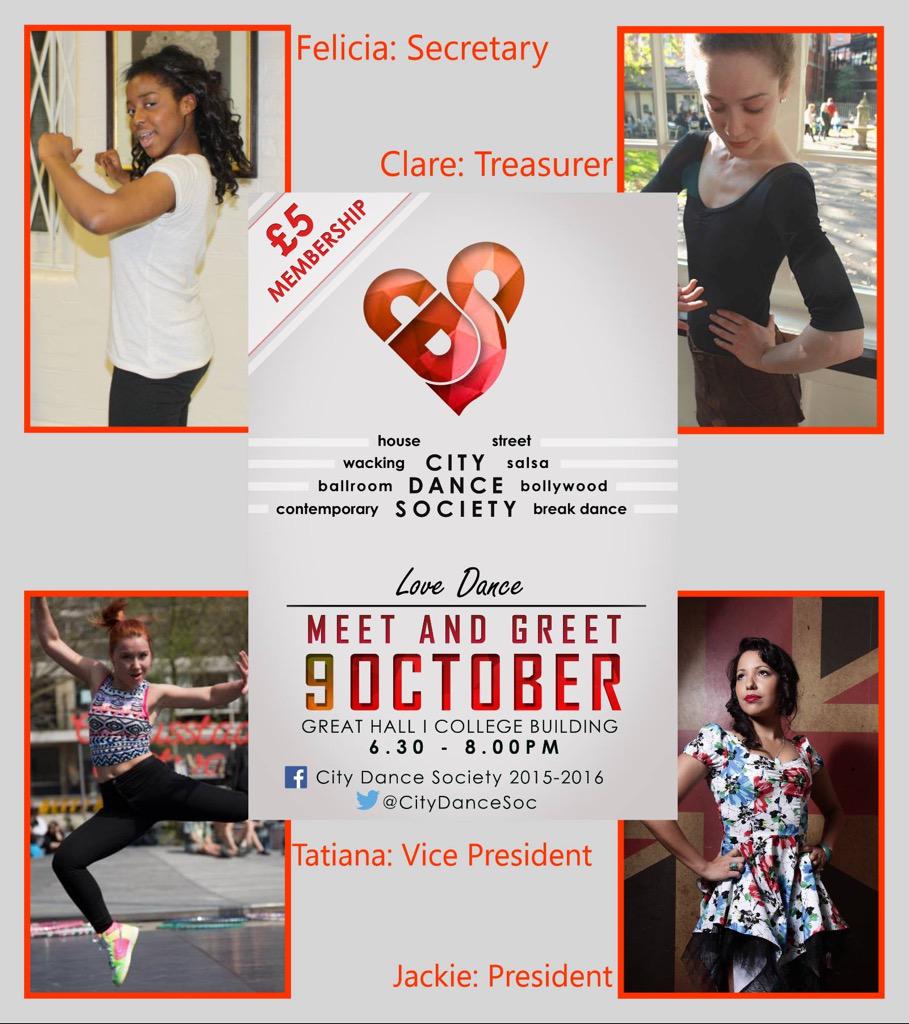 CityDanceSoc's tweet photo. 1st EVENT OF THE YEAR: The Meet and Greet taking place in the Great Hall from 6:30-8pm! See you guys tomorrow! 💃��💃🏾👯 http://t.co/s5GhdWkDm1