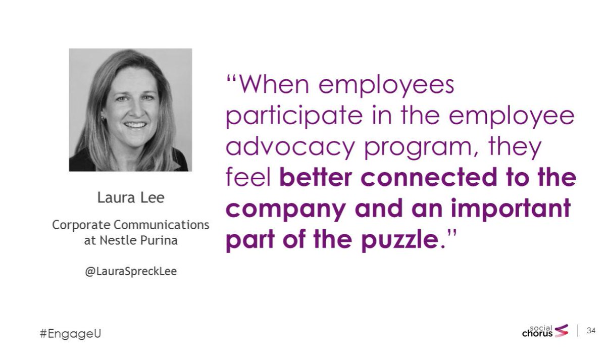 AshleyRShafer's tweet photo. #EmployeeAdvocacy #EngageU @LauraSpreckLee http://t.co/94loXzovcw