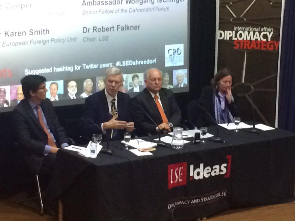 'Security comes from cooperation. Cooperation comes from joint ownership of a security body' #LSEDahrendorf http://t.co/a1tK7nGNGu