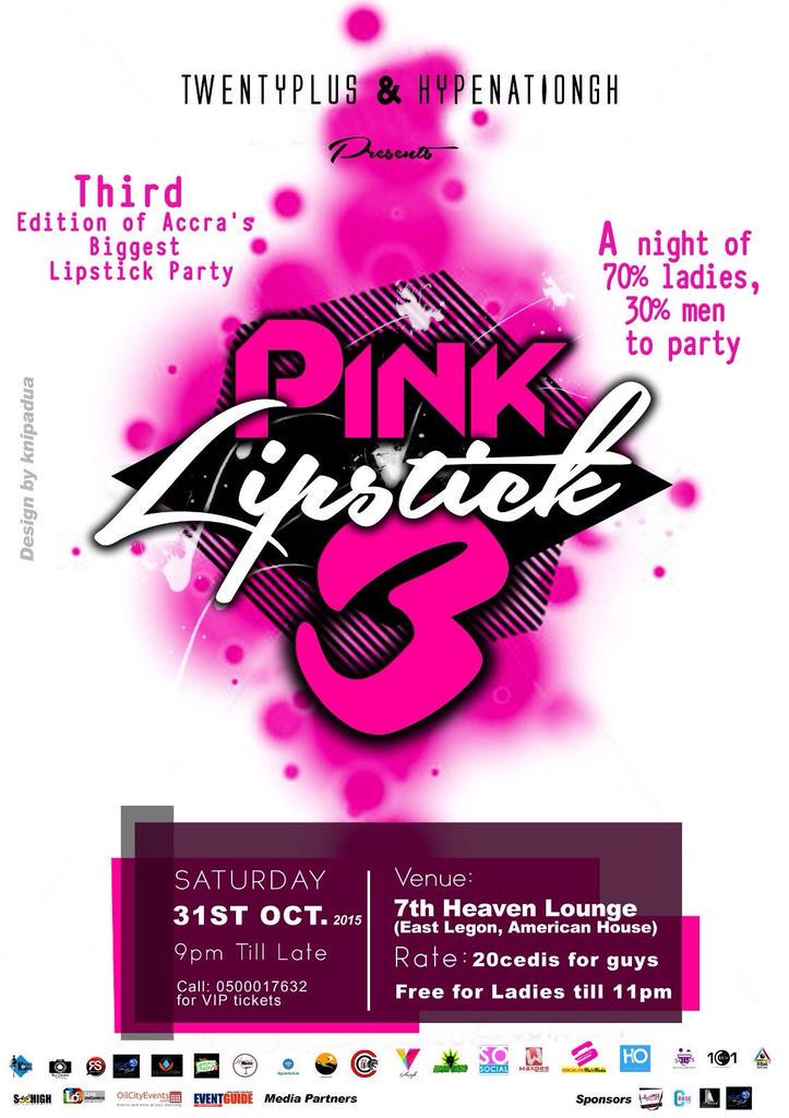 HypeOracle's tweet photo. #pinklipstick3 ..... 31/October @ 7th Heaven Lounge http://t.co/5ZreM9ROqC @8BallAdCrew @apnxt14 @pphypecrew @ffhype
