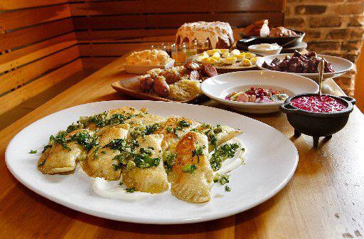 dancingbearnyc's tweet photo. It's National Pierogi Day! You know what that means... 20% off all pierogi, vareniki, and pelmeni! 🎉 http://t.co/sHOxkksgFE