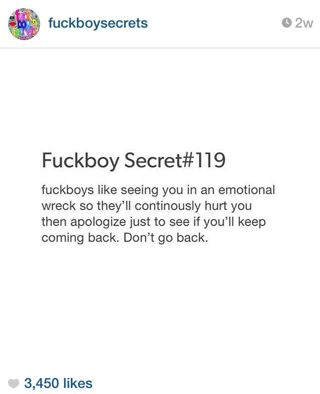 Pay attention. #ThingsFuckboysSay