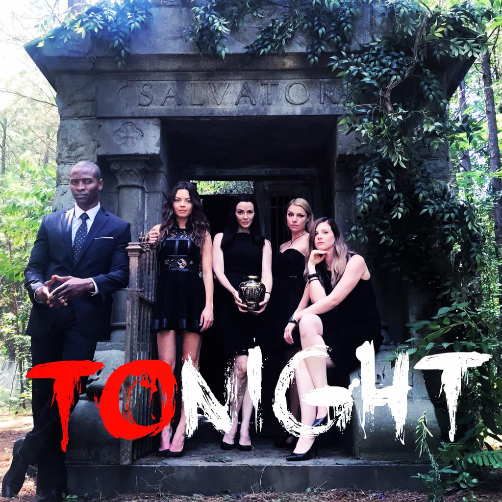 TeressaLiane's tweet photo. THE TIME HAS COME!! 🙆🏼💥😈👣 #TheVampireDiaries Season 7 premieres TONIGHT! 8/7c @thecw 💥🎉 #TheHereticsarecoming !! 📷 http://t.co/Puu7Ip3b9X