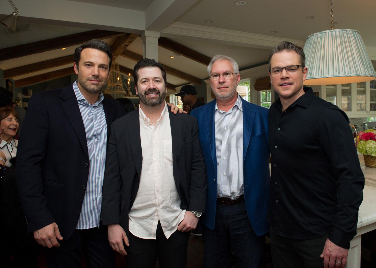 Happy Birthday to our friend Matt Damon! To celebrate, to Omaze winner Yano with Ben and Matt 