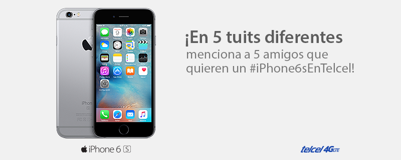 Telcel's tweet photo. Primer reto en el Maratón de Tuits #iPhone6sEnTelcel. Sigue las instrucciones, no olvides RT. http://t.co/uj7VSX8b45