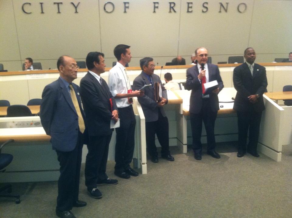 GeorgeHostetter's tweet photo. Council welcomes Kochi Sister City Delegation. City gives visitors a watercolor painting of -- City Hall! http://t.co/QgOZKCH6pZ