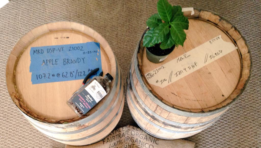 BVTcoffeetrike's tweet photo. Fresh barrels from @DrinkMRD! Be on the look out for barrel aged coffee inspired by Fall. Also @BurlingtonBeer 😉. http://t.co/MBRbvmh7Hd