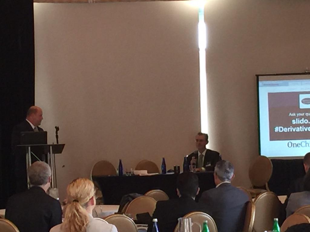 Tara_Mirza's tweet photo. All about Swaps @AmericanLeaders  #William Meehan from CIBC and Daniel Harty from The PNC #DerivativesFleming http://t.co/hvUXOUtsyz
