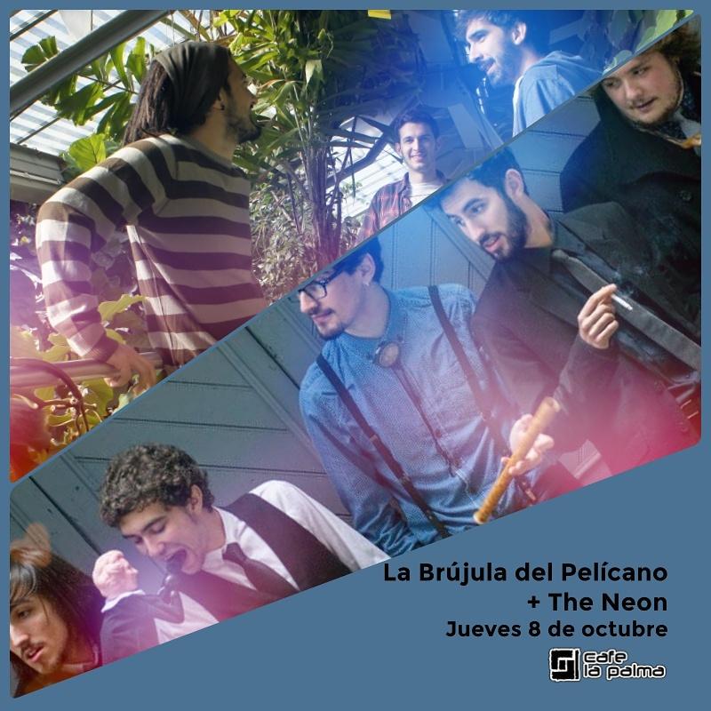 #QuienTocaHoy a las 21:30 horas, por 6€ con #birra <a href="/lbdpoficial/">LaBrújulaDelPelícano</a>  y <a href="/eleganceneon/">The Neon</a> #rock #indie