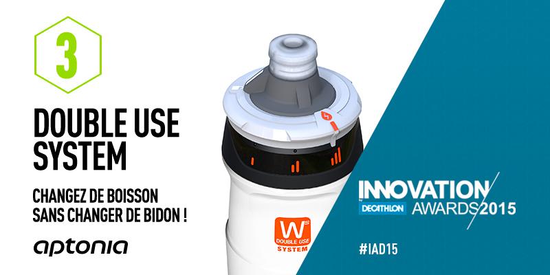 Decathlon's tweet photo. Pour soutenir @Aptonia et le bidon #DoubleUseSystem : votez 3 ! http://t.co/8u7rwUp07c #IAD15 http://t.co/A85ulL89p7