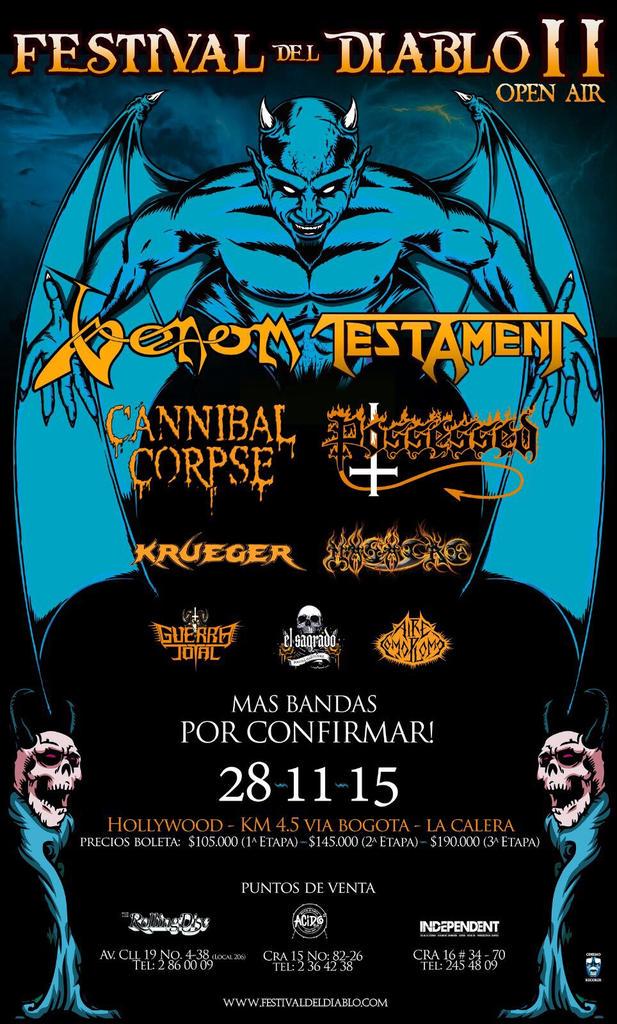 Las mejores bandas han acudido al llamado y faltan más por confirmar #FestiDiablo2015