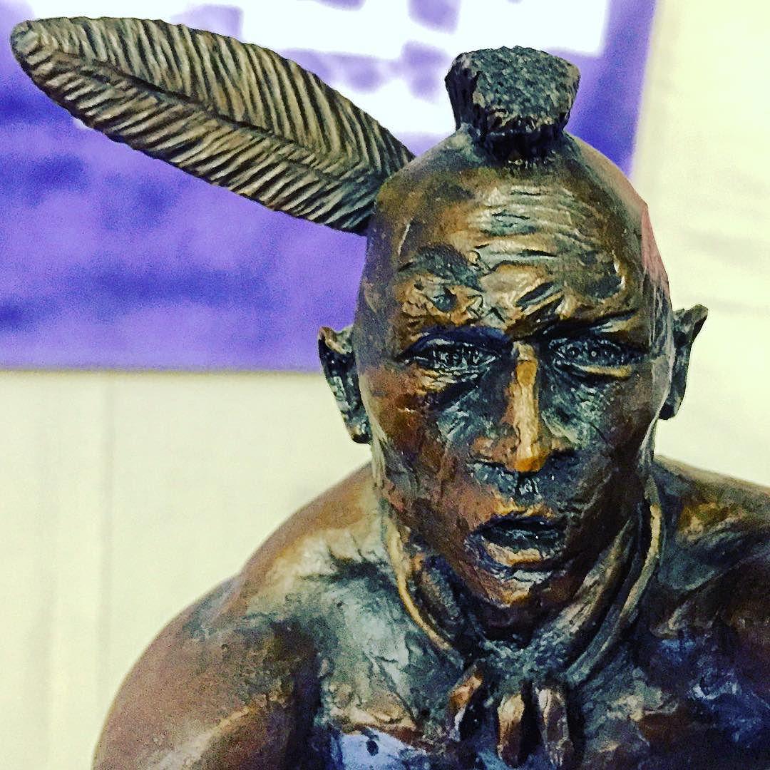 The <a href="/Tewaaraton/">Tewaaraton Award</a> trophy on display at the <a href="/WILC_2015/">WILC 2015</a>. #Lacrosse #WILC2015 #GrowTheGame
