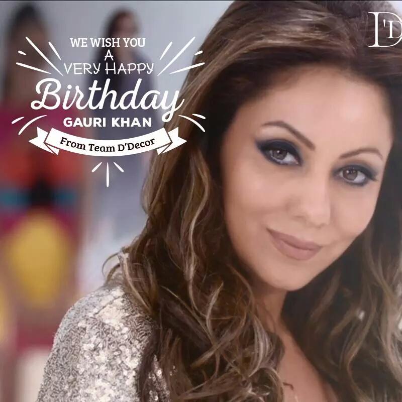 Team D\Decor and Team TCDL - Tulsiani, wishing Queen Gauri Khan a very happy birthday. 