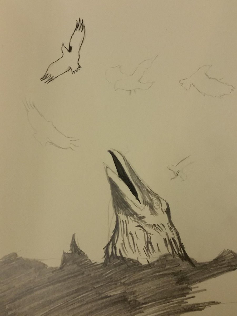 TheCreepyTrees's tweet image. Attempted murder, a break from #Nightlands thinking about my next #tattoo #sketch