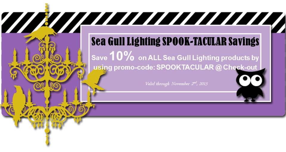 ShopAztec's tweet image. Save 10% on ALL Sea Gull Lighting products through the month of October! Shop shopazteclighting.com for savings.
