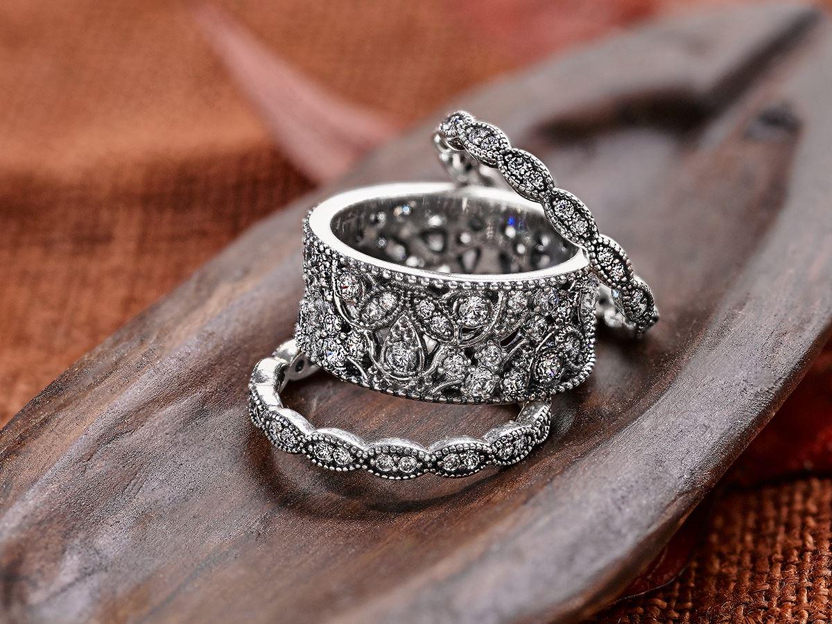 Pandora Leaf Ring – Online Jewelry Grau