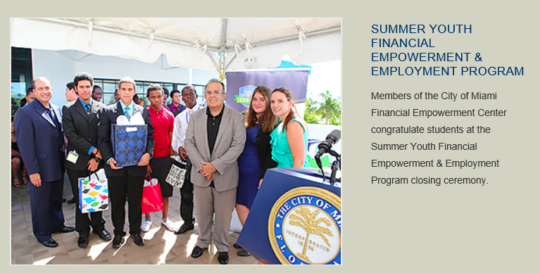 OperationHOPE's tweet photo. #TBT Miami Mayor @Tomas_Regalado at the Summer Youth Financial Empowerment & Employment Program kick-off #CoachAna http://t.co/eiu9ZzWOOJ