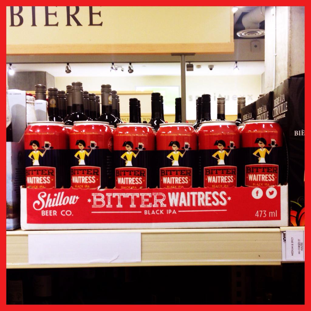 ShillowBeer's tweet photo. Bitter Waitress Black IPA available at these LCBO locations:
St Catharines (King St E)
Niagara Falls (Oakwood Dr) http://t.co/XOrHIUt4No