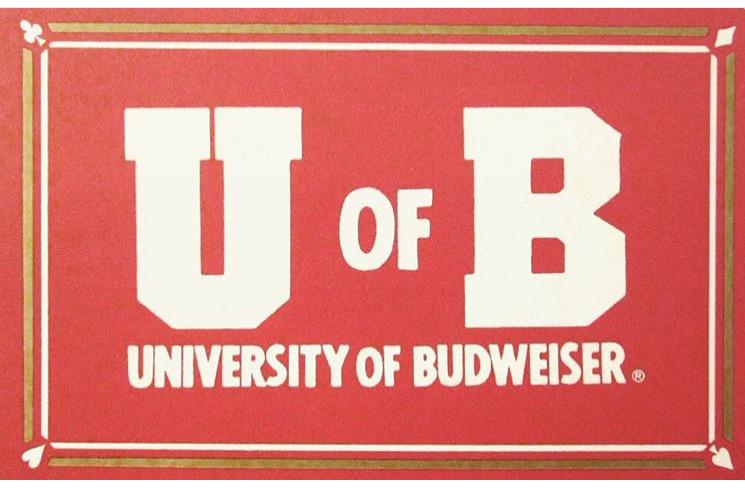BeerLovesYou's tweet photo. Where do we sign up for classes? At U of B, students earn Buds instead of credits and everyone has a 4.0! #TBT http://t.co/ECjEM0UOzc