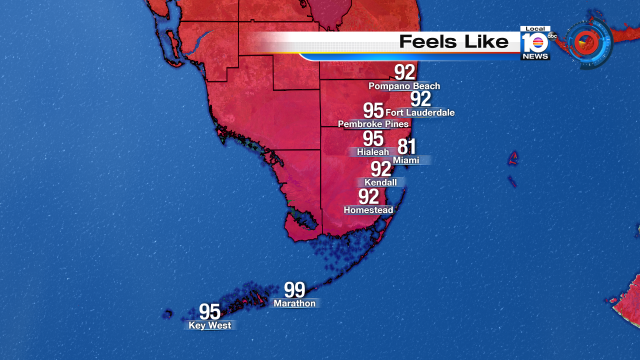 Feeling steamy out there South Florida.  There could be change in the air early next week. #Forecast at 4pm. http://t.co/AjkU5JuC5M