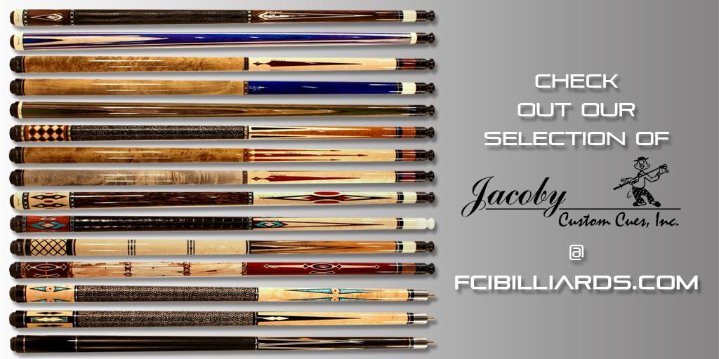 fcibilliards's tweet image. Check out our selection of Jacoby's @JacobyCustomCue 
fcibilliards.com/wvss/index.php…