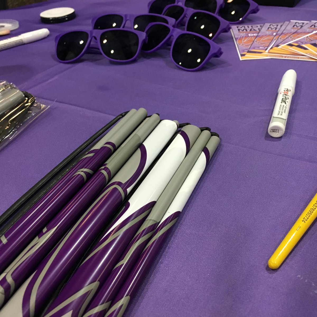 ChathamCougar's tweet photo. Stop by the Spirit Station and let your Cougar Fan Self loose to show support for the team! #PurplePower #ChatWVB http://t.co/PY20I1swMW
