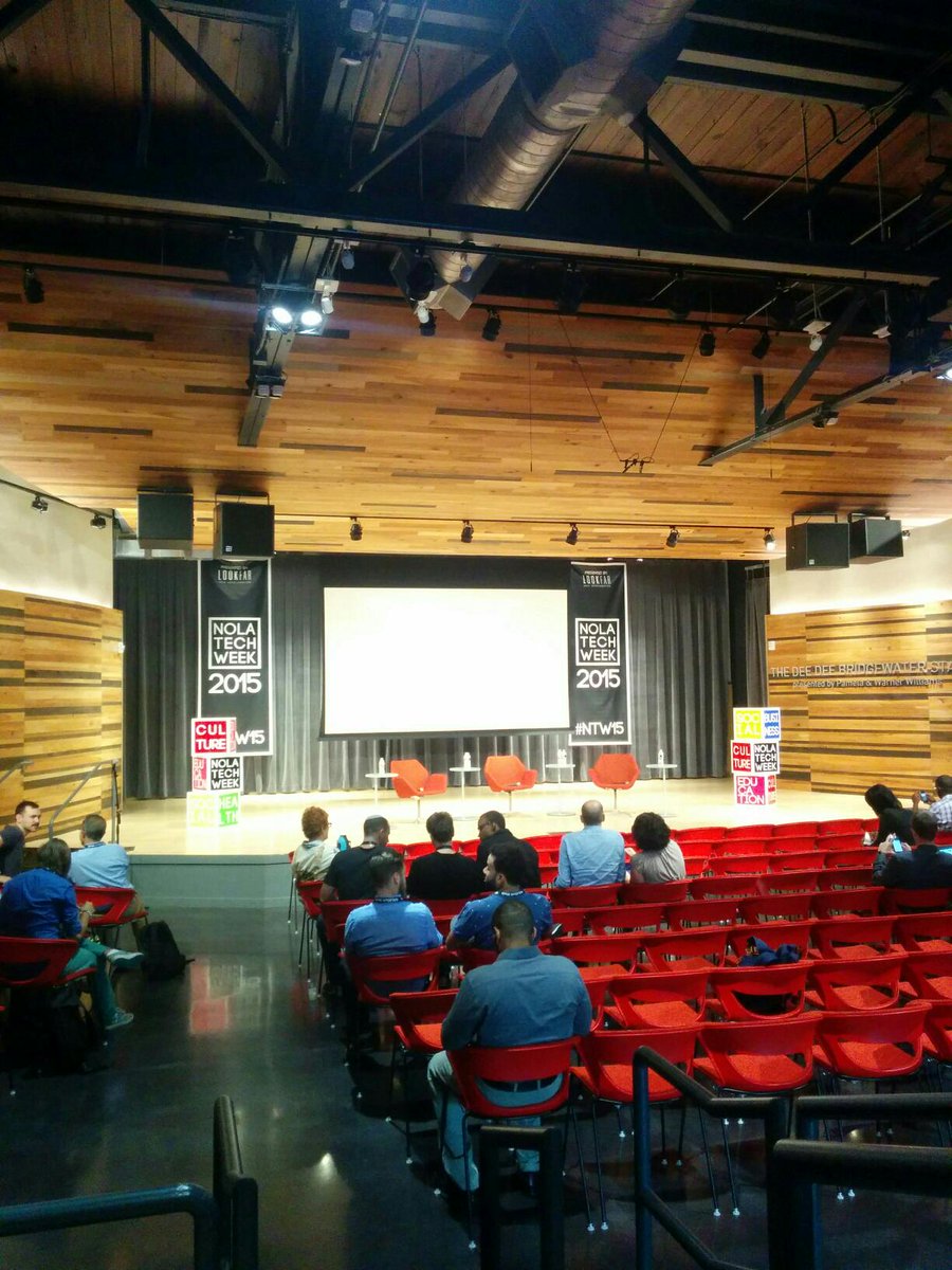 DaveGuilford's tweet image. Raising start-up funds in New Orleans is kicking off in a few minutes. Should be good! #nolatechweek