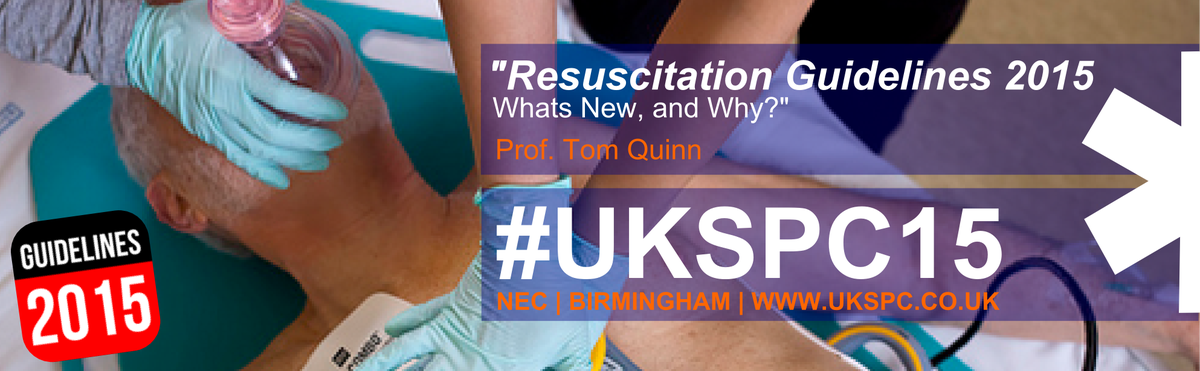 UKSPC's tweet photo. Eager to stay up to date? Come & hear @proftomquinn discuss the brand new #ResusGuidelines http://t.co/YluzZeM7pi http://t.co/b5t8qj8IMJ