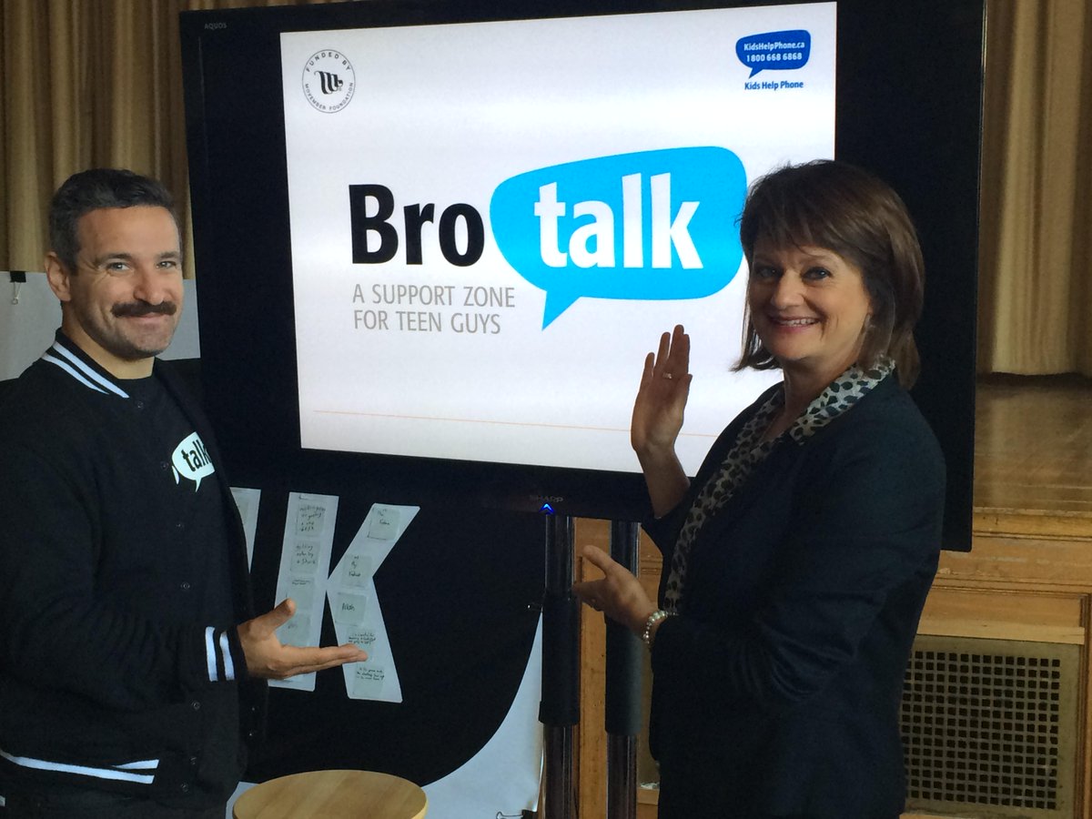 KidsHelpPhone's tweet photo. THANK YOU to @MovemberCA for sponsoring #BroTalk—our cool new support zone for teen guys. http://t.co/pvZUomPtnK http://t.co/mAowZ08q6Q