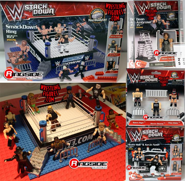 RingsideC's tweet photo. New #WWE #StackDown by @TheBridgeDirect shown at #DallasToyFair2015! #WWEStackDown #SmackDown #WWENXT #NXT #NWO http://t.co/FSLBC6bGNZ
