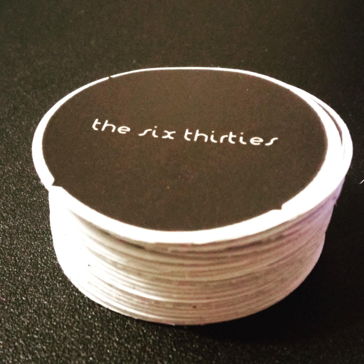 band_badges's tweet photo. Up next are these for The Six Thirties! Simple but effective design. http://t.co/dwXGip4N3D