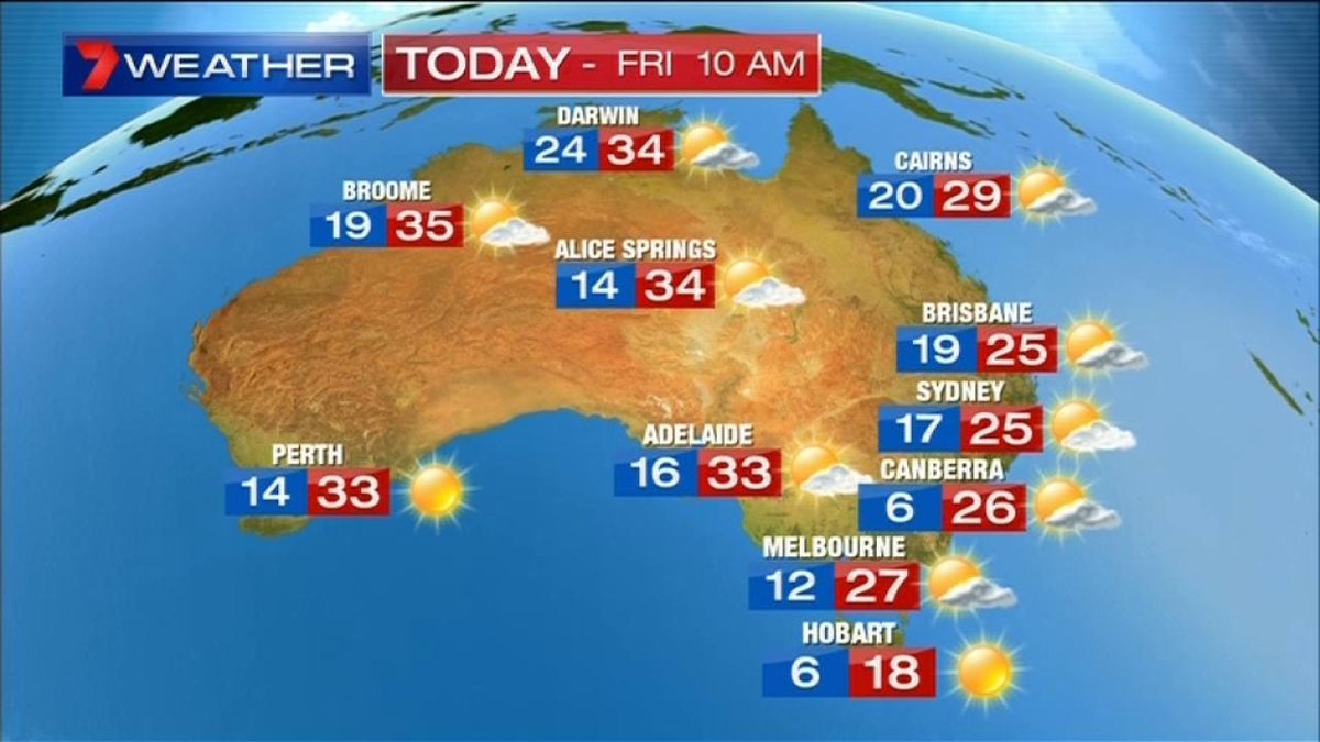 Sydney weather mostly sunny. Expecting 25C. Cloudy weekend. Some showers. 7News Sydney weather mostly sunny. Expecting 25C. Cloudy weekend. Some showers. 7News
