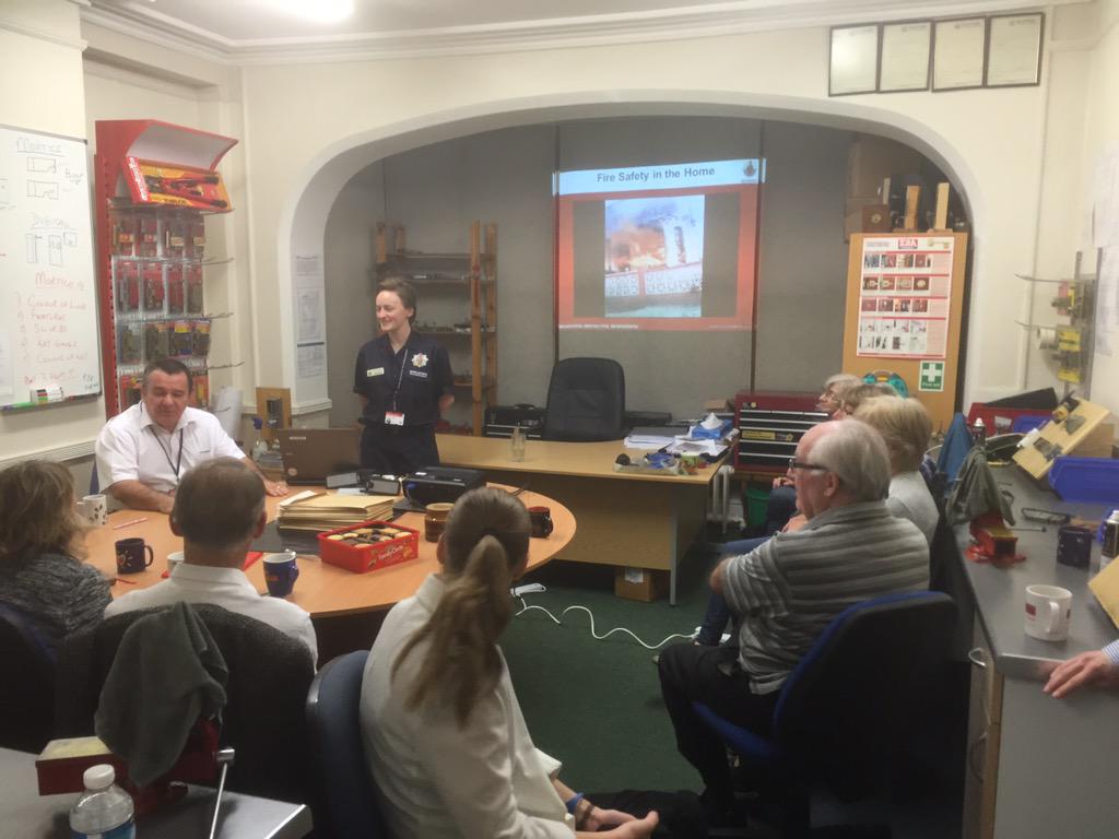 Thanks Sophie @GMFRStraining for the Fire Safety training tonight it was excellent. Partnership working is great