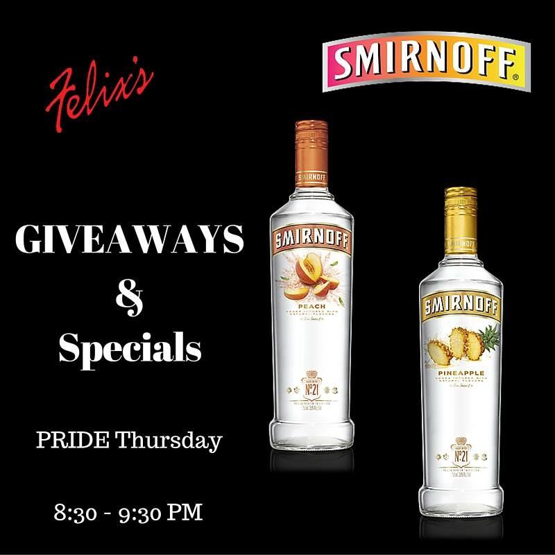 Smirnoff promo tonight! #Felixsatlanta #Smirnoff #atlantapride