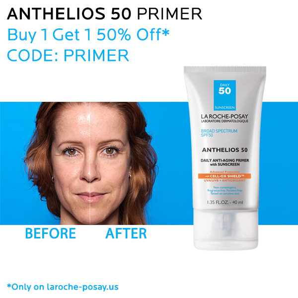 flise reb faldskærm La Roche-Posay USA on Twitter: "Buy one Anthelios 50 Primer using the code  PRIMER and get a second for 50% Off! http://t.co/P0F03EY21I  http://t.co/3z63HFaeFB" / Twitter