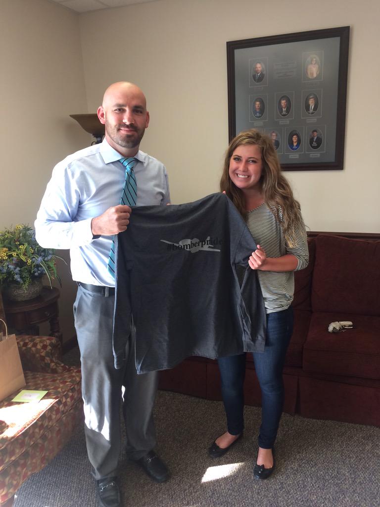 Thank you @tayhasselwander <a href="/mhhs_fbla/">MHHS FBLA</a> for the #bomberpride t-shirt