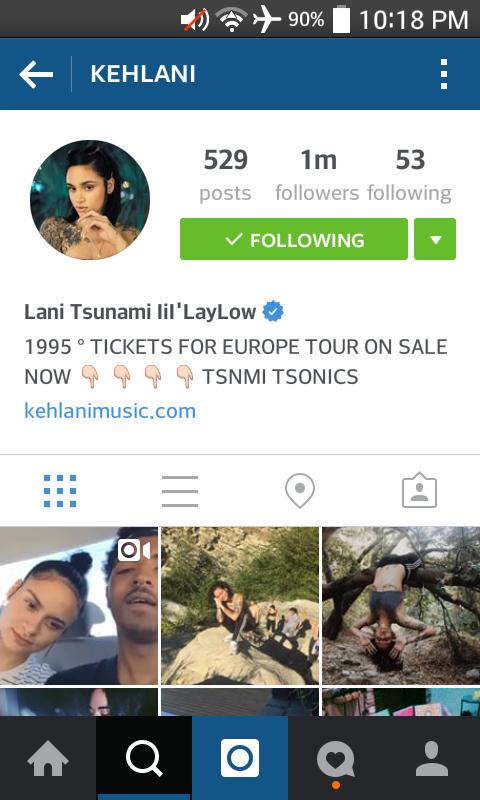 kehlani_parrish's tweet photo. Kehlani has reached 1M followers today! 😭💖 #1millionmobbers #kehlani #tsnmi #Tsunamimob http://t.co/e1f0ufitJP