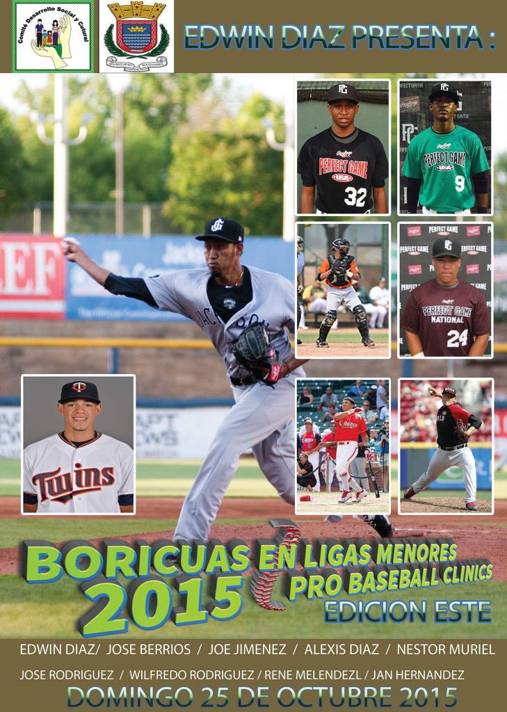 BLMUSA's tweet photo. "Boricuas En Ligas Menores Pro Baseball Clinics 2015" Edición Este el próximo 25 de octubre en Naguabo. @EdiDiaz44 http://t.co/VxN4SI2bSr