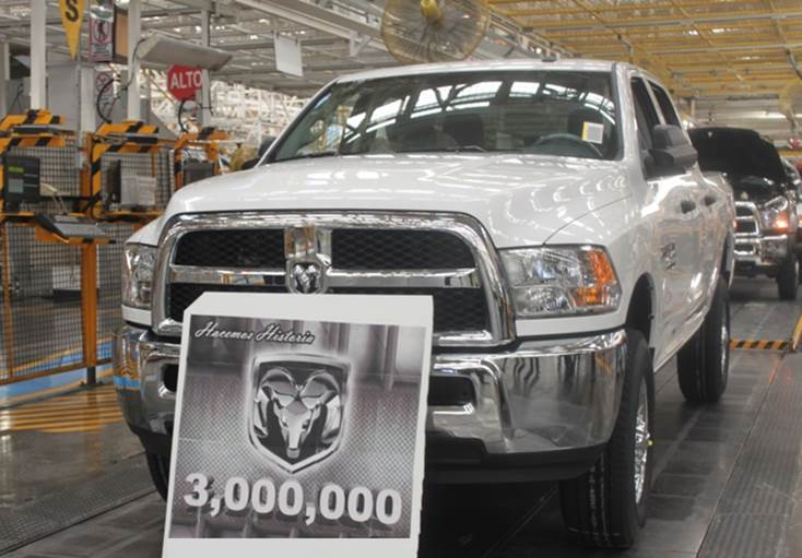 trackandstyle's tweet photo. Celebra la planta Saltillo de @FCAMexico 3 millones de unidades RAM producidas.http://t.co/E54djwd6uz http://t.co/hSTcAmu9b0