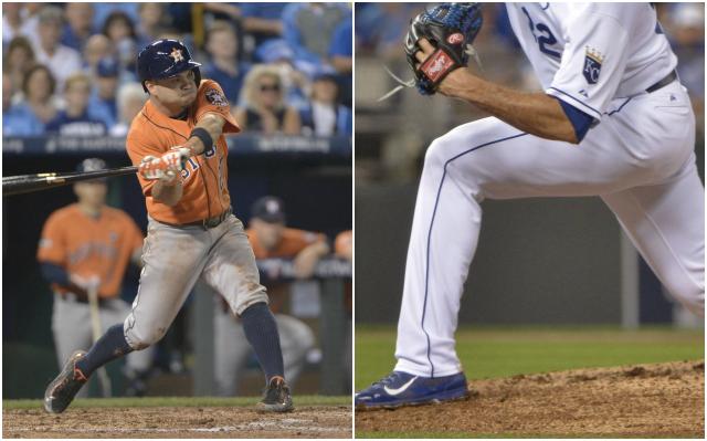 CBSSportsMLB's tweet photo. 5-foot-6 Jose Altuve makes history against 6-foot-10 Chris Young http://t.co/BJN89p5zzw http://t.co/6jayXVUnOm