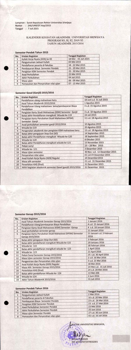 MMUnsri2012's tweet photo. Kalender akademik Semester ganjil 2015-2016. Catat tanggal pentingnya guys... :) http://t.co/HKJu2UCoqA