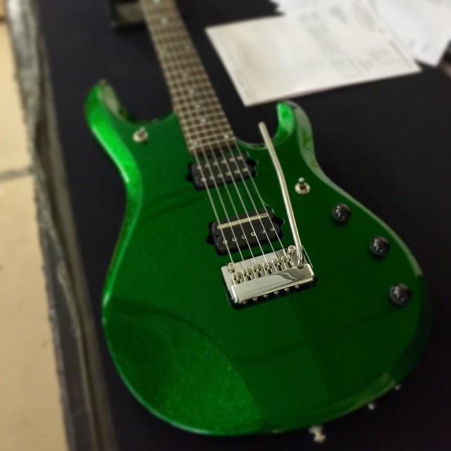 Check out this Ernie Ball Music Man <a href="/JPetrucci/">John Petrucci</a> JP6 in Emerald Green. #musicmanaday #musicmanaday  #ernieball #jp6