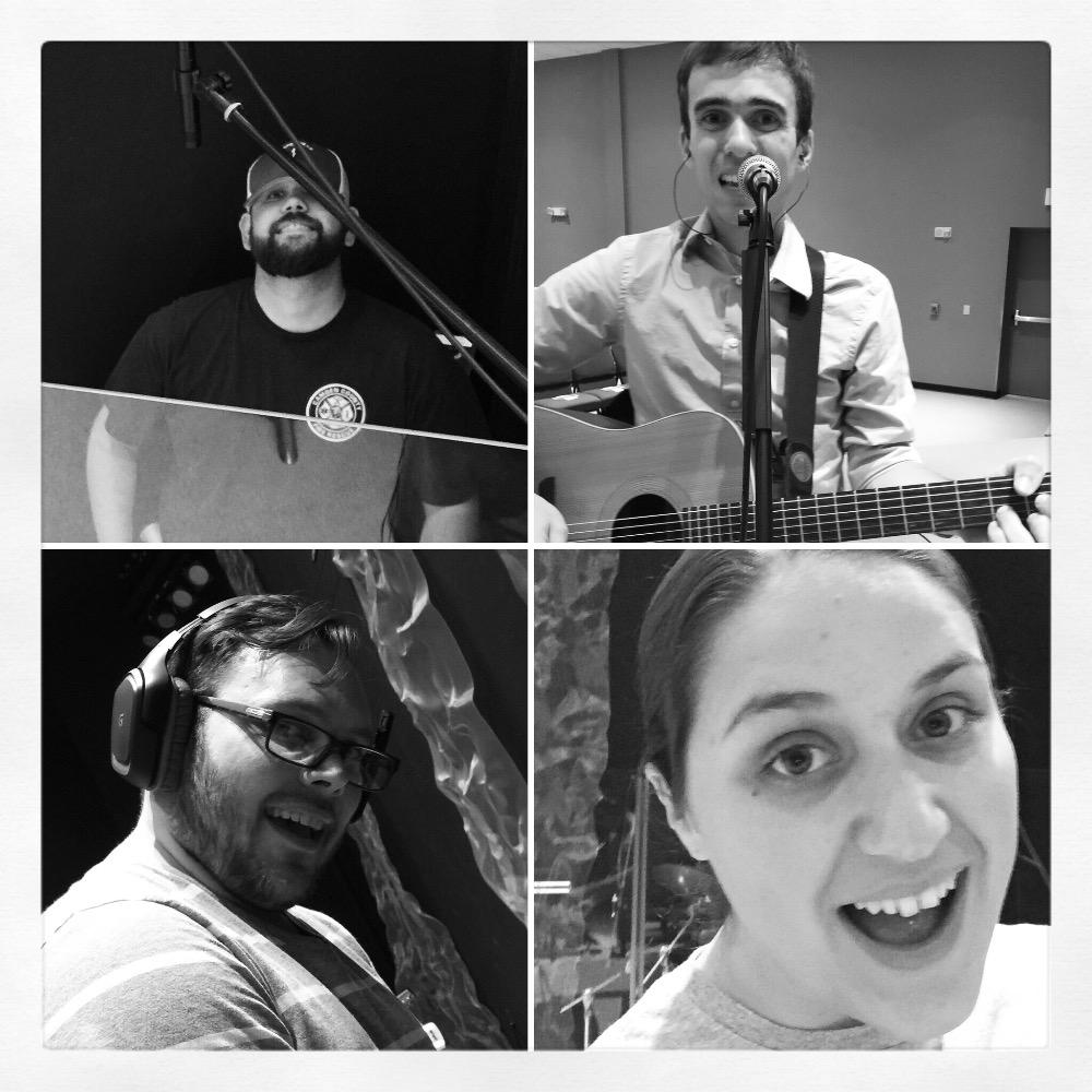 Mrs_Prescott's tweet photo. Band practice with these cool kids! @snootdawg @aarongib @dickieprescott http://t.co/OgQuaR3udi