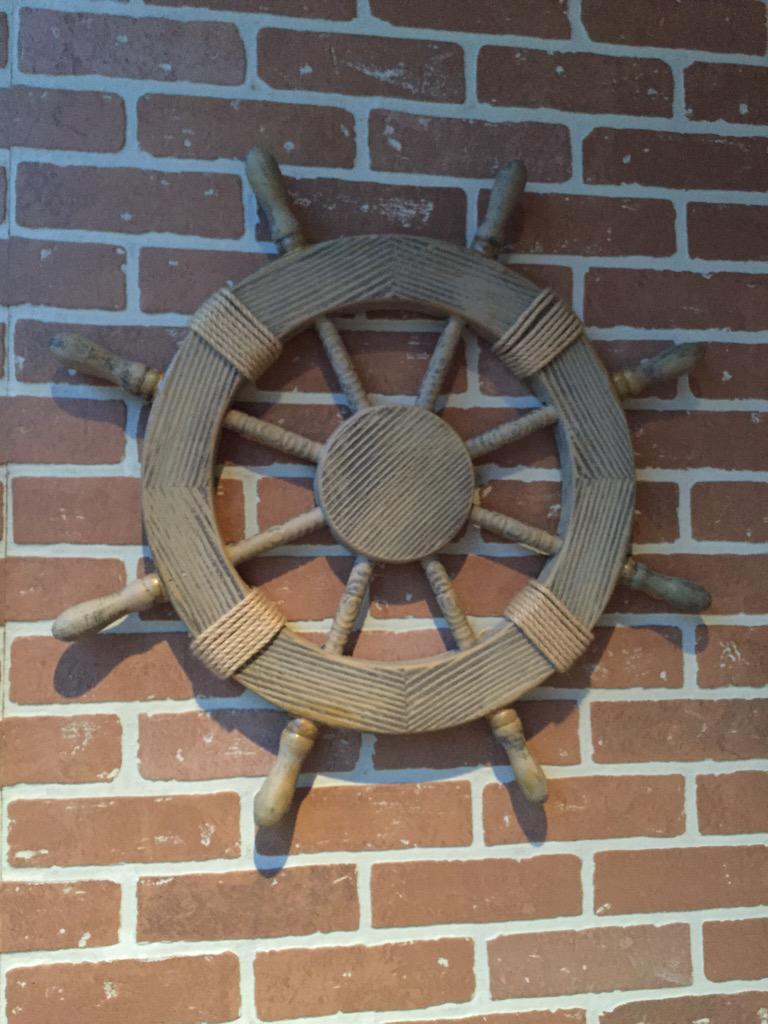 Woodkids842's tweet photo. "Daddy, why is there a pirate steering wheel on the wall?" @BoilerCrawfish @awood842 #boilon http://t.co/lXbBFNe7fZ