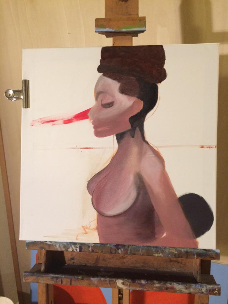 stefiwithlove's tweet image. #workingonsomething #art #painter #artist #powerfulwoman