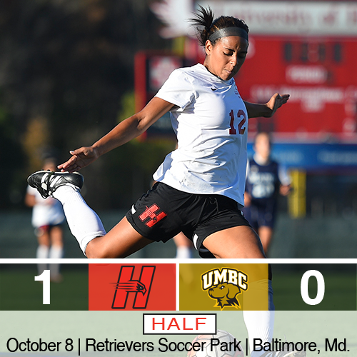 HartfordHawks's tweet photo. Aaliyah Ingram got Hartford on the board with her team-best 7th goal to give Hawks the halftime lead at UMBC #AEWSOC http://t.co/yEFM4CkbDT