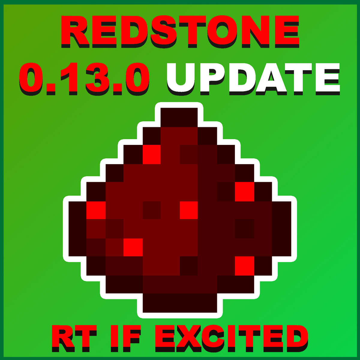 MCPE_News's tweet photo. MCPE NEWS: The 0.13.0 update will bring Redstone to Minecraft Pocket Edition.
RT if you're excited! http://t.co/0i0RuCtZAl
