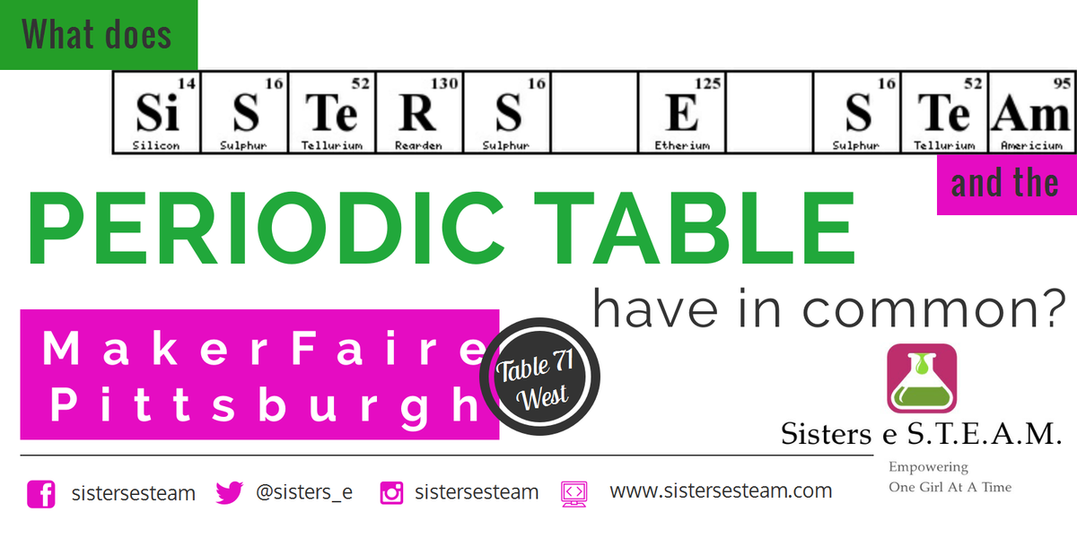 teachleadchange's tweet photo. Join @teachleadchange teacher Venneasha Davis who created @sisters_e at Table 71 West @makerfairepgh! http://t.co/0Tv26GmCZX